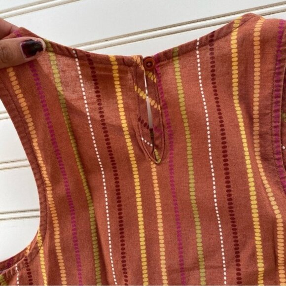 ANA Coral Orange  Striped Tank Size XS NWT - Picture 5 of 5